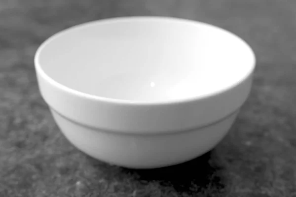 White Bowl Table — Stock Photo, Image