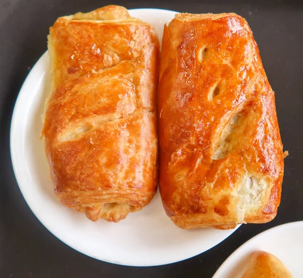 Tee Mit Zitrone Brötchen — Stockfoto