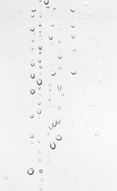 Camdaki yağmur damlaları