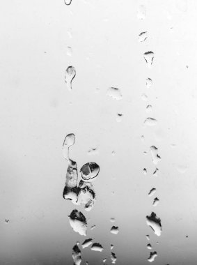 Camdaki yağmur damlaları