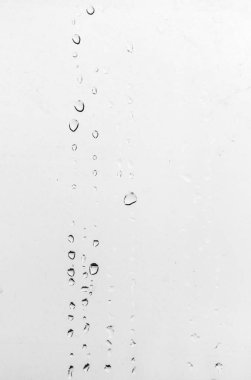 Camdaki yağmur damlaları