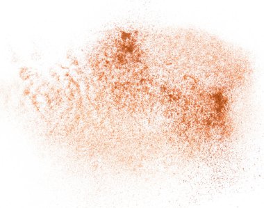 beyaz bir arka plan üzerinde toz çözünür kahve