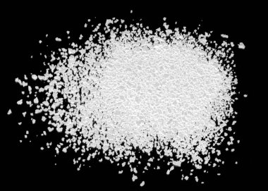 siyah zemin üzerine beyaz toz toz
