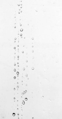 Camdaki yağmur damlaları