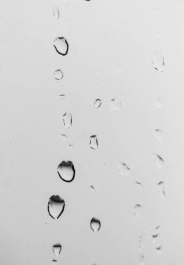 Camdaki yağmur damlaları