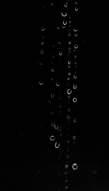 Siyah arkaplanda su damlası