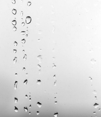 Camdaki yağmur damlaları