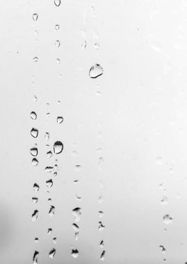 Camdaki yağmur damlaları