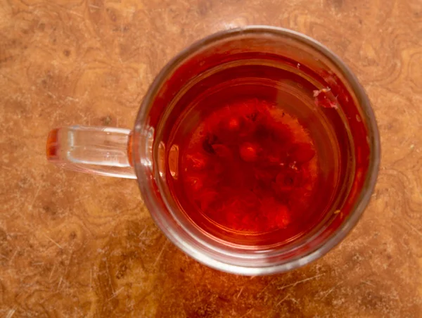 Glas Tasse Mit Tee — Stockfoto