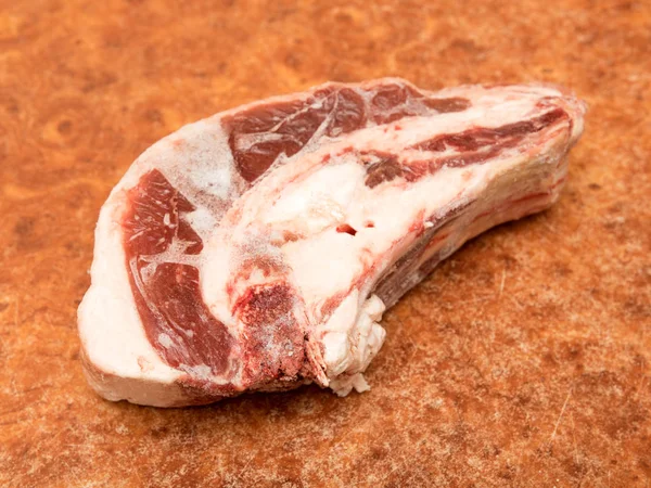 Meat Frozen Piece Beef Table — Stock Photo, Image
