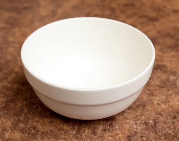 White Bowl Table — Stock Photo, Image