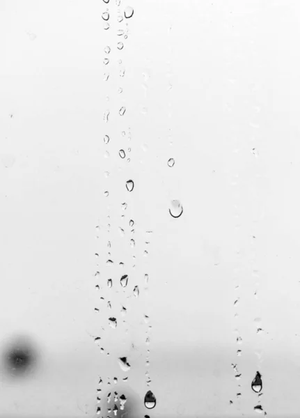 Regentropfen Auf Dem Glas — Stockfoto