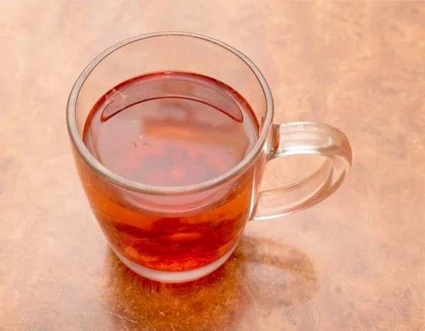 Üveg Csésze Tea — Stock Fotó