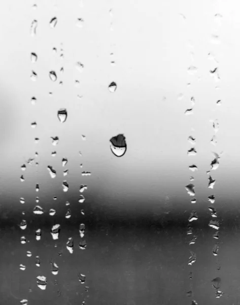 Gouttes Pluie Sur Verre — Photo