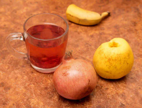 Frutas Taza Mesa — Foto de Stock