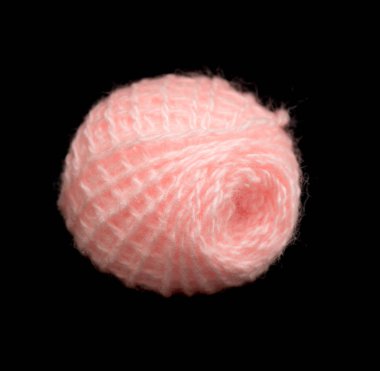 siyah bir zemin üzerine parlak yün konu arapsaçı