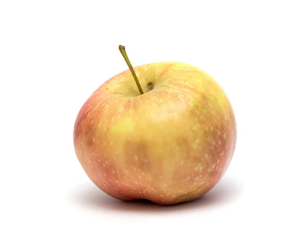 Reifer Apfel Auf Weißem Hintergrund — Stockfoto
