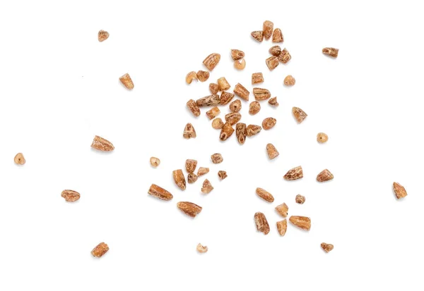 Crushed Cereal Rye White Background — Stock Photo, Image