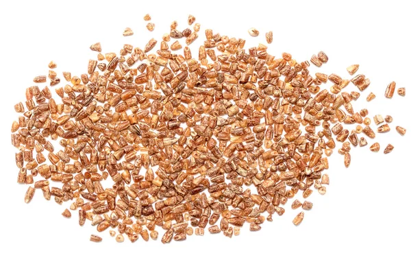 Centeno Cereales Triturado Sobre Fondo Blanco — Foto de Stock