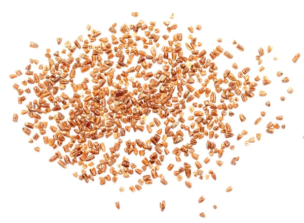 Crushed Cereal Rye White Background — Stock Photo, Image