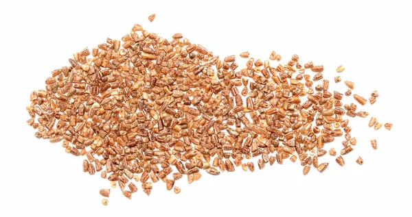 Crushed Cereal Rye White Background — Stock Photo, Image