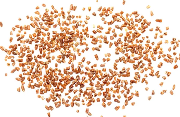 Segale Cereali Schiacciato Fondo Bianco — Foto Stock