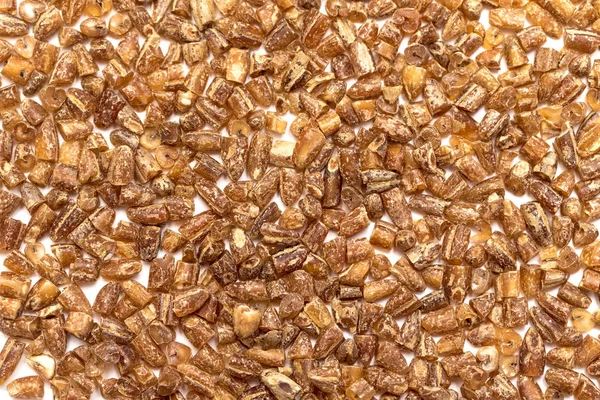 Centeio Cereais Esmagado Sobre Fundo Branco — Fotografia de Stock