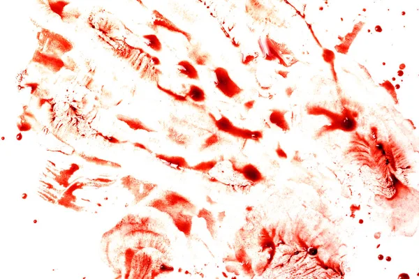 Tropfen Roten Blutes Auf Weißem Papier — Stockfoto