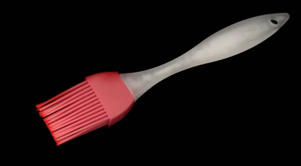 Silikon Pastry Brush Isolerade Svart — Stockfoto