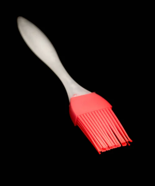 Silikon Pastry Brush Isolerade Svart — Stockfoto