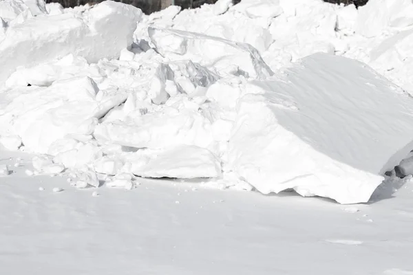 Montones Nieve Blanca —  Fotos de Stock