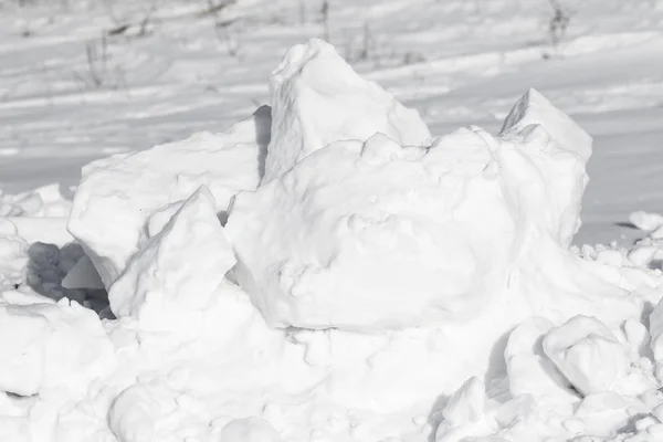 Montones Nieve Blanca —  Fotos de Stock