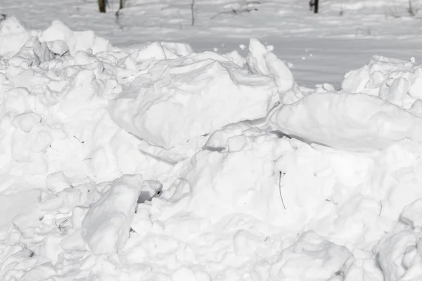 Cumuli Neve Bianca — Foto Stock