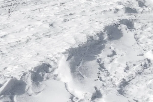 White Snow Pile Lumps — Stock Photo, Image