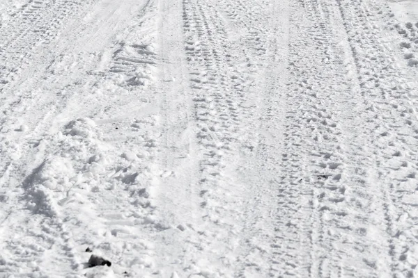 Yol Kar Kış — Stok fotoğraf