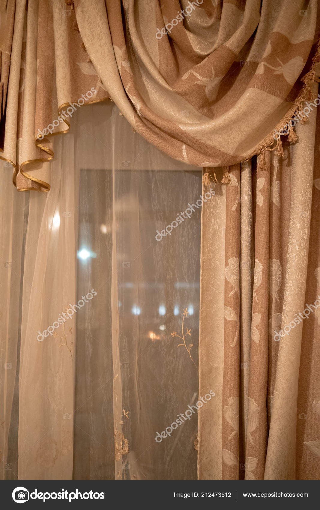 cortinas de tela hermosa gris 212473512