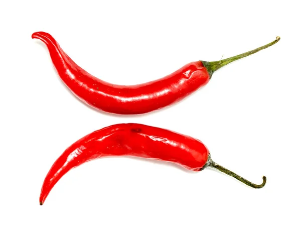 Red Chile Pepper Bitter White Background — Stock Photo, Image