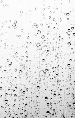 Cam, arka plan Yağmur damlaları