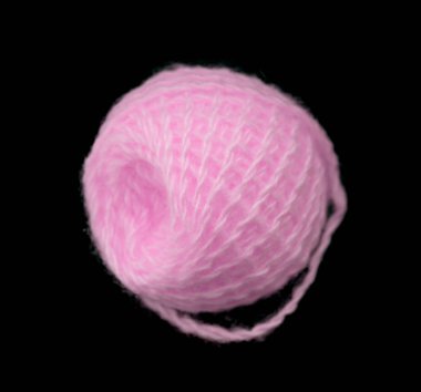 siyah bir zemin üzerine parlak yün konu arapsaçı