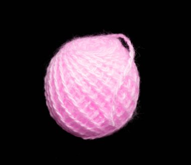 siyah bir zemin üzerine parlak yün konu arapsaçı