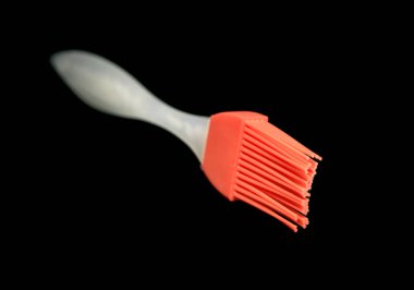 Silikon pasta siyah izole fırça