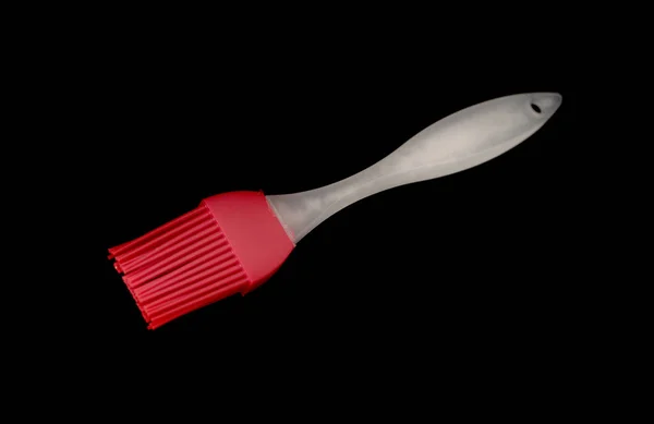 Silikon Pastry Brush Isolerade Svart — Stockfoto