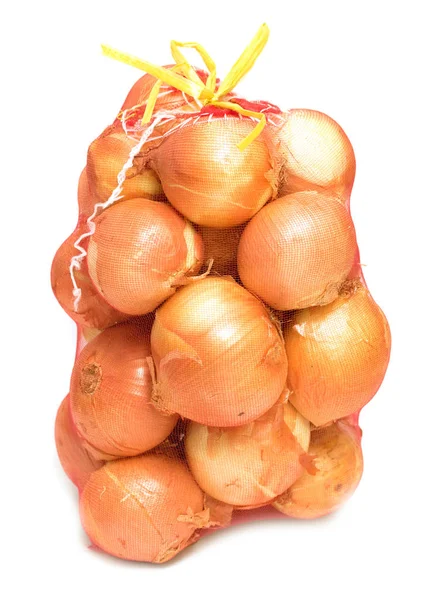 Beyaz Zemin Üzerinde Bir Kılavuzda Soğan — Stok fotoğraf
