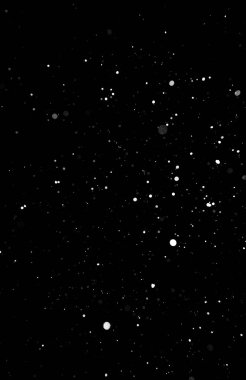 Kar fırtınası doku. Siyah arka plan, ışıkları bokeh vurdu kar taneleri havada uçan