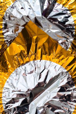 Buruşuk altın folyo doku