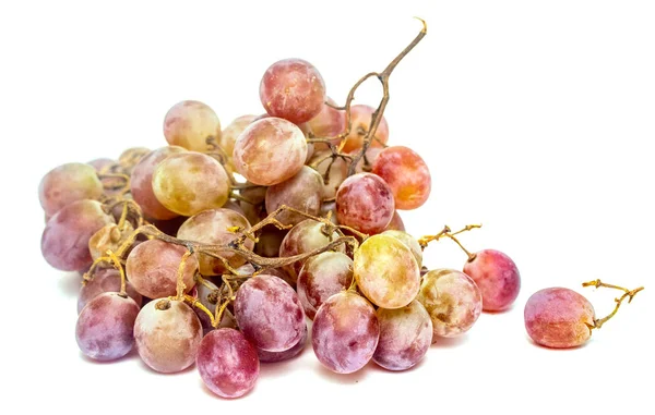 Ripe Bunch Grapes White Background — Stock Photo, Image