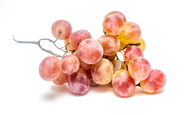 Ripe Bunch Grapes White Background — Stock Photo, Image