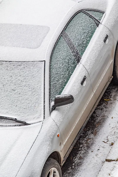 Samochód Snow Zima — Zdjęcie stockowe