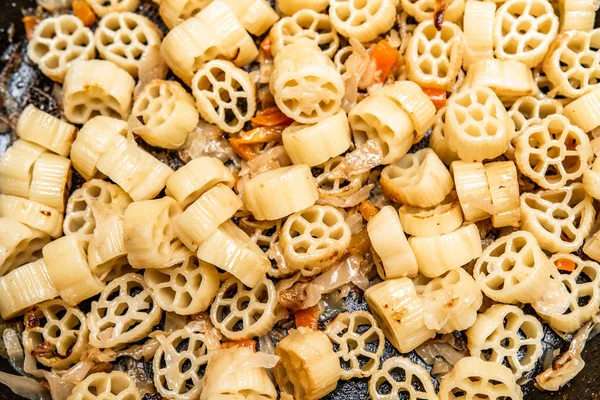 Pasta Fried Pan — Stock Photo, Image