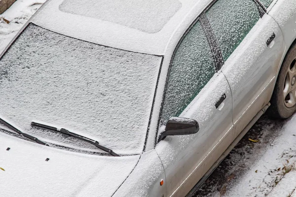 Samochód Snow Zima — Zdjęcie stockowe